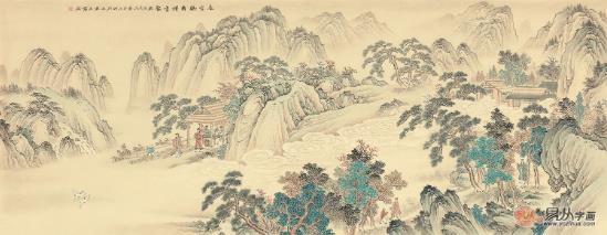 关于客厅挂画的选择,无外乎考虑的也就这两点
