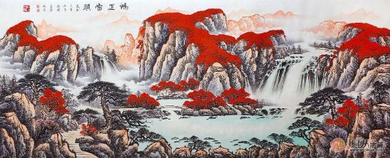 关于客厅挂画的选择,无外乎考虑的也就这两点