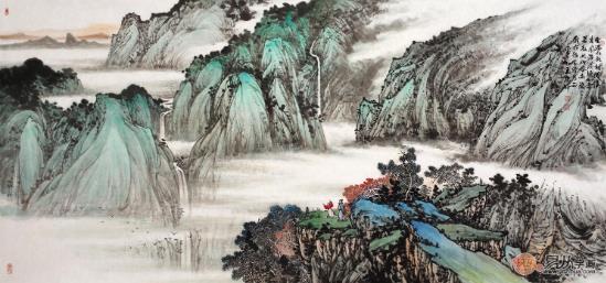 关于客厅挂画的选择,无外乎考虑的也就这两点