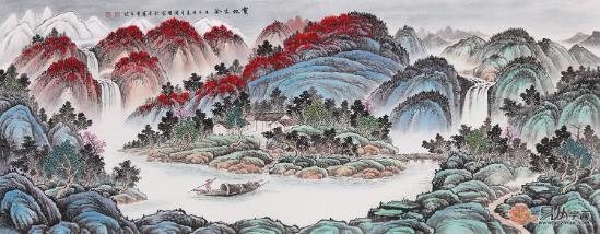关于客厅挂画的选择,无外乎考虑的也就这两点