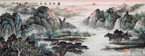 适合中式沙发背景的几款装饰画,你喜欢哪款?
