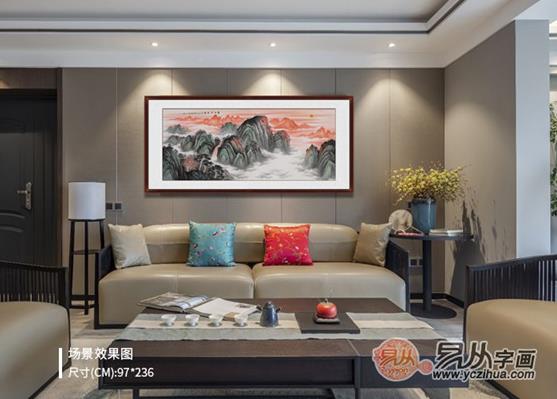 客厅沙发后挂什么画好?这是我见过更好的答案!