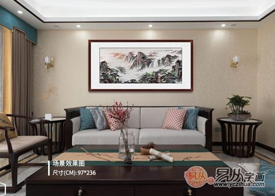 客厅沙发后挂什么画好?这是我见过更好的答案!