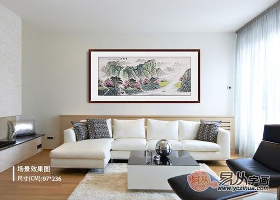 客厅沙发后挂什么画好?这是我见过更好的答案!