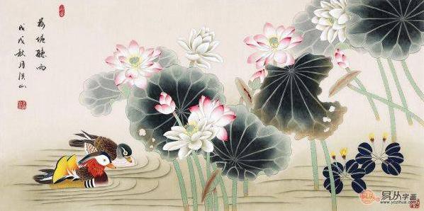 客厅里挂花鸟画选什么题材好,这四类最适宜了