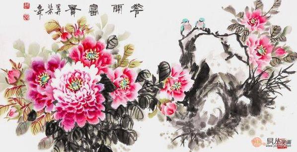 客厅里挂花鸟画选什么题材好,这四类最适宜了
