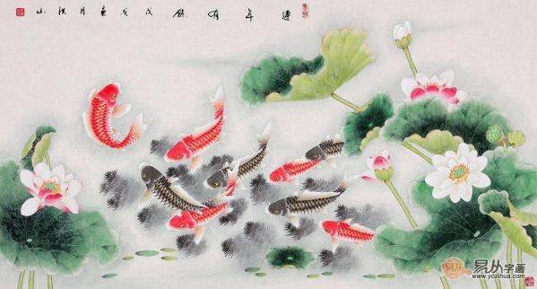 客厅里挂花鸟画选什么题材好,这四类最适宜了