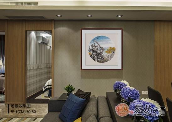 想要打造浓郁中国风?这4款中式客厅挂画不可错过