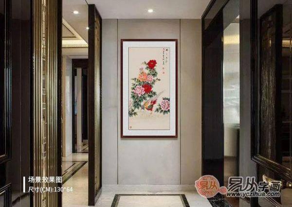 家居装饰宜挂什么画,一幅精美手绘花鸟国画足以