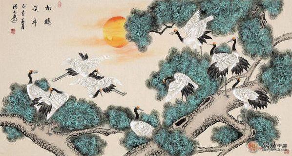 家居装饰宜挂什么画,一幅精美手绘花鸟国画足以