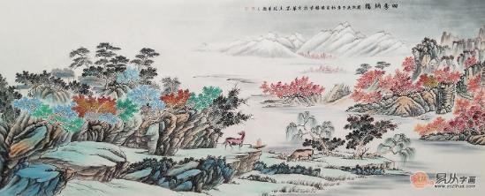 易从网分享:家庭客厅装饰画的选择搭配和技巧