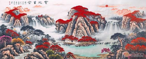 易从网分享:家庭客厅装饰画的选择搭配和技巧
