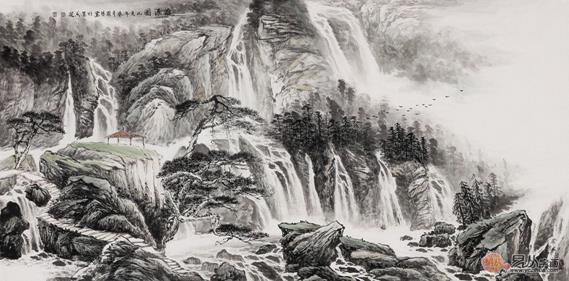 鉴赏:画家李国胜国画山水艺术佳作,实乃妙合无间