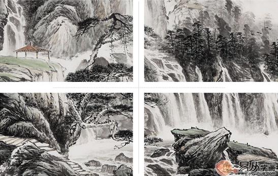 鉴赏:画家李国胜国画山水艺术佳作,实乃妙合无间