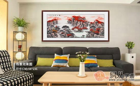客厅背景墙挂什么画好?花点时间,认真看完这篇攻略