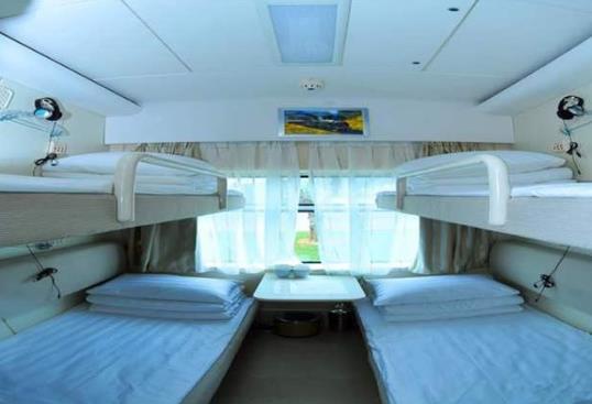 女生睡软卧安全吗?火车软卧有可能三男一女吗?