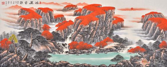 客厅字画之山水画作品推荐,每一幅都独具魅力!
