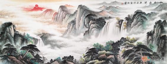 客厅字画之山水画作品推荐,每一幅都独具魅力!