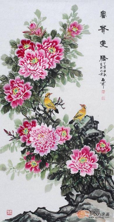 玄关装饰画挂什么好?名家手绘国画作品挂家,吉祥又好看