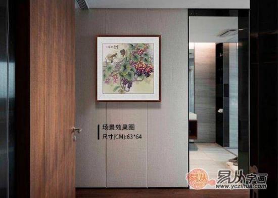 玄关装饰画挂什么好?名家手绘国画作品挂家,吉祥又好看