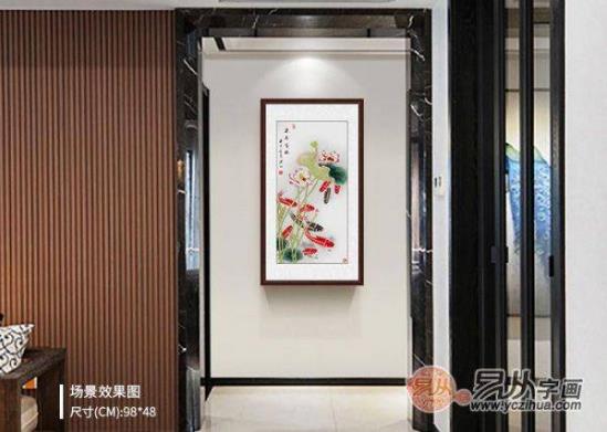 玄关装饰画挂什么好?名家手绘国画作品挂家,吉祥又好看